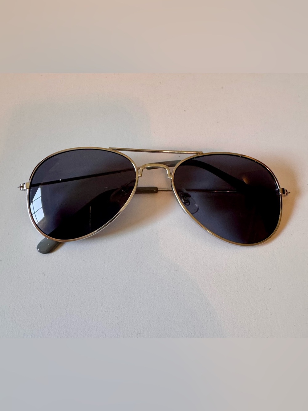 Kids Boys Classic Aviator Sunglasses in silver Frame with Dark Lenses